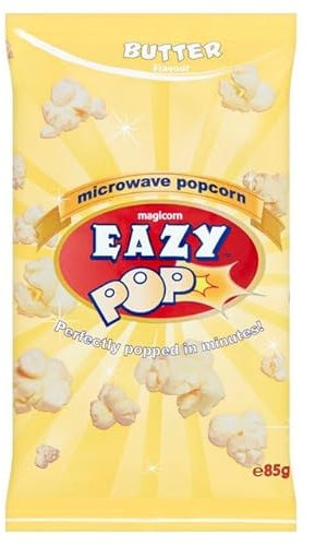 EAZYPOP Microwave Popcorn 85g (Butter Flavour, Pack of 5)