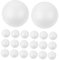 STOBOK 75 STK Christbaumkugeln aus Schaumstoff PE-Schaumform Mini groß Silikonformen Geschenke Handwerk DIY-Ball leer Blumen Fenster Spielereien Kind gefüllte Kugel Weiß