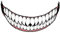 Helm-Dekor-Aufkleber – Smile Aufkleber Zähne Auto Aufkleber | Helm Aufkleber DIY Dekorieren Auto und Decals | Auto Deko Aufkleber | DIY Aufkleber Dekoration | Motorrad Biker Reflektierender Aufkleber