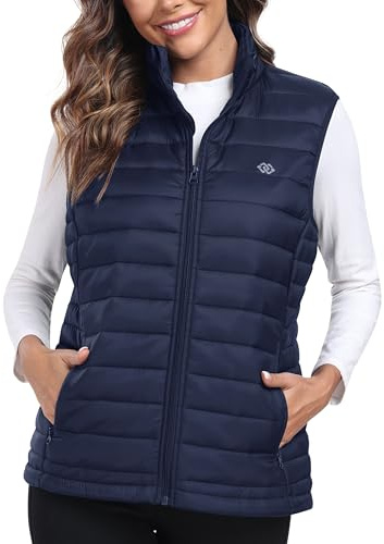 MoFiz Steppweste Damen Leicht Weste Daunenweste damen Ärmellos Weste Übergangsjacke für Outdoor, Wandern, Reisen