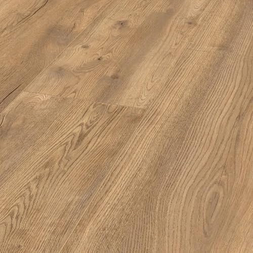 HORI® Laminat-Boden Dielen Bodenbelag XXL - Hochwertiger Laminatboden für eine moderne Raumgestaltung | Strapazierfähig und pflegeleicht | viele Dekore wählbar | | 1380 x 326 mm | Eiche Natur