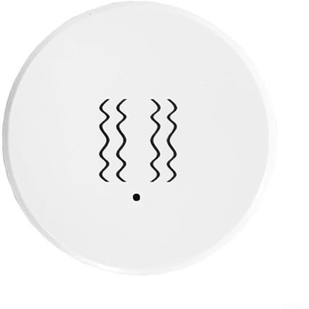 Sensore di vibrazione, sensore di vibrazione intelligente, sensore di inclinazione, allarme monitoraggio in tempo reale, 40 x 40 x 13 mm, per casa intelligente, per Zigbee Hub richiesto