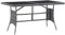 Xichuzi Gartentisch Grau 140 x 80 x 74 cm Poly Rattan, Gartentisch, Terrassentisch, Esstisch Garten, Gartenesstische, Gartenmöbel, Außentisch - 318716
