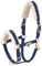 Eskadron Heritage Halfter Faux Leather Double Pin Almond/Trueblue/vintagegreen, Größe:Pony 2, Farbe:True Blue