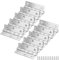 MUKSEUT 10 PCS 3 Inch / 75mm Heavy Duty Ball Bearing Door Hinges, 2.5mm 0.1 Inches Thickened 304 Stainless Steel Folding Butt Hinges, Door Hinges with Screws for Kitchen, Cabinet, Wood