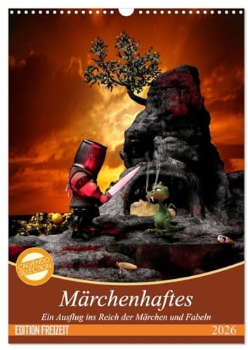 Märchenhaftes (Wandkalender 2026 DIN A3 hoch), CALVENDO Monatskalender: Ein Ausflug ins Reich der Märchen- und Fabelwesen (CALVENDO Spass)