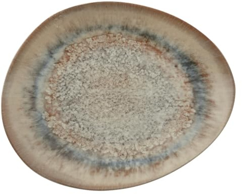 67384B08 Arthur Krupp Flacher Teller Organic Cm 31x26 Galaxy Venus Stoneware