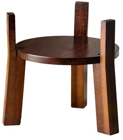 KESOTO Holz Getränkespenderständer, Vielseitiger Halter für Wasserkrüge Und Pflanzen, 16cm