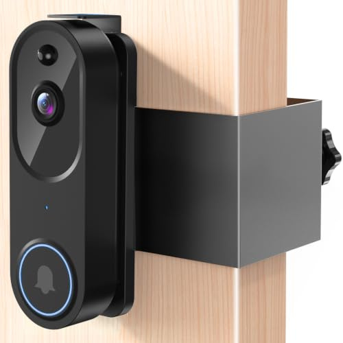Anti-Theft Video Doorbell Mount Compatible with Aosu, No Drill Doorbell Camera Mount, Adjustable Mounting Bracket Holder Accessories for Apartment Rentals, Enhanced Protection Doorbell Mount Bracket