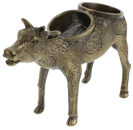 Veemoon Metal Cow Bottle Stopper Holder Stand Contemporary Wine Stopper Display Rack Functional Pourer Organizer For Party Countertop Decoration