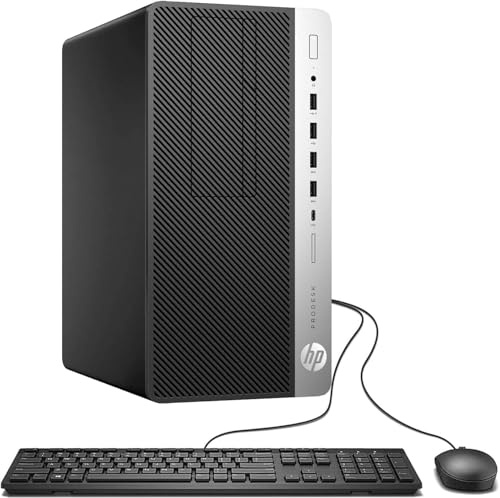 HP ProDesk 600 G4 MT Desktop Computer, Intel Core i7-8700, 16 GB RAM, 512 GB SSD, WiFi, Bluetooth, tastiera QWERTY, Windows 11 Pro (ricondizionato)