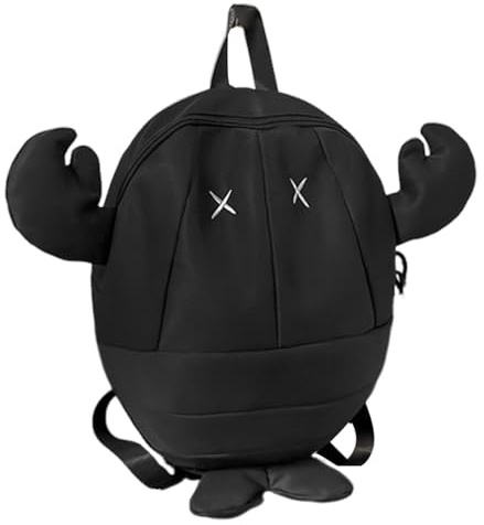 LeeQinersw Rucksack/Schultertasche für Damen, Jungen und Mädchen, Shopping, Schule, Black S