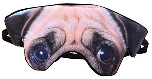 SUPVOX Schlafmasken Hund Mops Muster Augenmaske Augenkühlung Maske Augenklappen für Schlafen