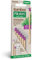 Piksters Lot de 6 brosses interdentaires coudées en bambou Violet Taille 1 0,50 mm