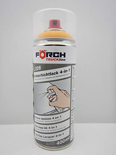 Förch Komatsu 4 en 1 Peinture épaisse en spray Jaune 400 ml