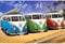 Warreal Diamond Painting,Diamant Stickerei Strand Vw Auto 5D DIY Runden Volldiamant Malerei Kreuzstich VollRunden Bohrer Strass Mosaik Dekoration 40x50cm