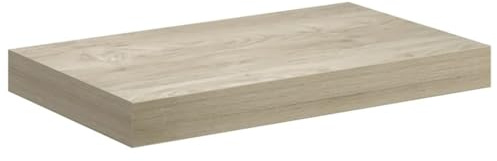 vidaXL Wandregal Schwebend Hängeregal Wandboard Bücherregal Regalbrett Schweberegal CD DVD Regal Dekoregal Eichefarben 40x23x3,8cm MDF