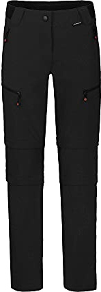 Bergson PORI Doppel Zipp-Off mit T-Zipp | Damen Wanderhose - Robust & elastisch Damen Doppel-Zipp-Off Wanderhose, Normal-/Kurz-/Langgrößen, Supra Stretch 4-Wege-Stretch, reißfestes Ripstop-Gewebe, wa