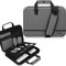 Alfheim 13-14/14.2 inch Hard Shell Laptop Case Sleeve with Shoulder Strap Waterproof Shockproof Protective Carrying Case for Laptop, Compatible with 13.3’’ 14.2’’ MacBook Pro A2442(Gray)