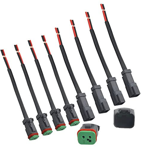 WMYCONGCONG 8 PZ 2 pin maschio/femmina cablaggio cavo elettrico connettore spina con treccia cavo