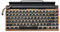 Orincod Green axis mechanical keyboard-typewriter shape, retro design; built-in battery is easy to carry, you can use Bluetooth connection; first-class texture