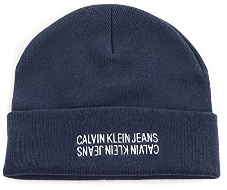Calvin Klein CKJ Mirror Logo Beanie Night Sky