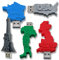 Anpassbarer USB-Stick in Länderform – 15 Farben, 10 Zeichen – Schnelle Dateiübertragung – 8, 16, 32 GB – Chipsatz 3.0 Klasse A (8 GB)