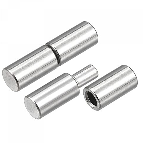uxcell Cerniere a barilotto saldate, 45 mm x 12 mm, da maschio a femmina, in acciaio inox 304, per porte e finestre, 6 paia