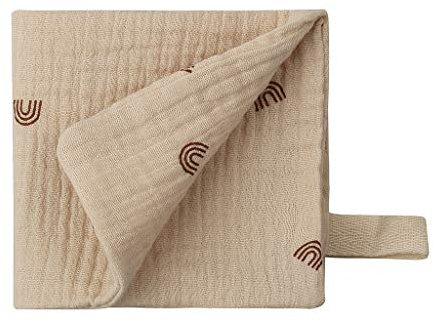 Reoyloep Muslin Wipes per il bambino, 1-Pack Muslin Squares 23x23cm/9.06 x9.06 Baby Burp Panno di Cotone Salviette per il viso Super Soft