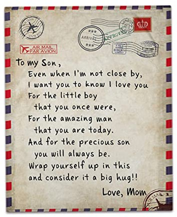 Ermutigen Sie Briefbriefe an Meine Tochter/Sohn/Frau/Girfriend/Freund Express Liebesdecke 3D-Druckdecke auf dem Bett Heimtextilien Traumhaftes Geschenk Englische Decke