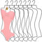 Körperförmiger Bikini-Kleiderbügel, Draht, Körperform, Display-Kleiderbügel, Metall, Dessous, Kleiderbügel, Badeanzug, Bikini, Bademode, Kleiderbügel für Kleidung, Mäntel (schwarz, 16 Stück)