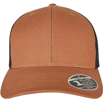 Flexfit Unisex 110ST-110 Structured Canvas Trucker Baseballkappe, Toffee/Black, One Size
