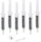ERRECOM EXTREME WHITE - 6 x 12ml Kältemittelleckstopp für Kühlschränke mit luftdichtem Kompressor und R600 - R290 - R134a - inklusive SAE 1/4 Adapter