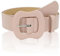 NiceYnn Ceinture avec Boucle en Cuir Imité Souple pour Pantalon Robe Chemise Manteau 3.8cm Large Bonbon Couleur ZA:Rose
