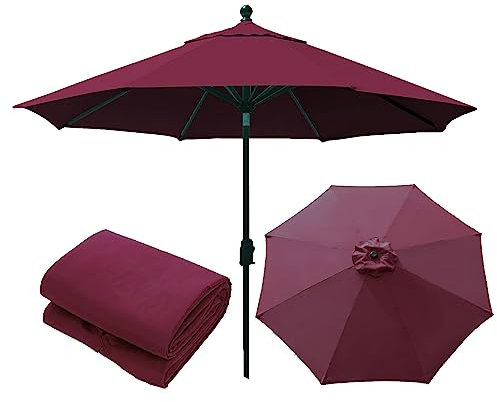 2.7M 8 Baleines Housse De Rechange Pour Parasol, Tissu De Rechange Pour Parasol, Toile De Rechange Pour Parasol Octogonal Bâche, Pour Terrasse, Cour, Plage, Piscine, Marché(auvent Uniquement) ( Color