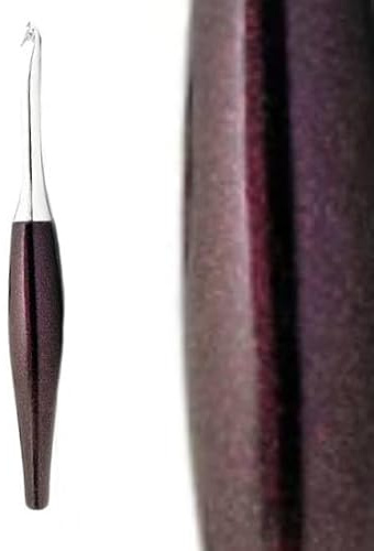 Furls Crochet Hook, Odyssey Amethyst, Nickel Plated Tip for Effortless Glide, Ergonomic Handle Crochet Hooks 7 (Odyssey - Amethyst, P - 10.00MM)