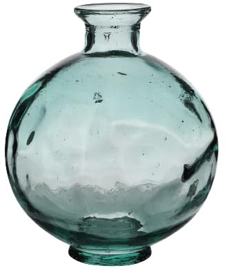 NATURAL LIVING VASE Opera 2,5L AUS RECYCELTEM Glas Durchmesser 18CM X H22CM, Diam