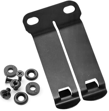 Metallscheide Gürtelclip Trageclip, Quick Clips Taille Gürtel Taschenclip, Holster Montageaufsätze mit Befestigungsschrauben für Messer Scheide Camping Outdoor Werkzeug Clip