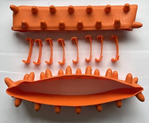 Black birdie ORANGE Hedgehog Golf Winter Trolley wheel covers studded tyres fits 9-10 inch