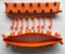 Black birdie ORANGE Hedgehog Golf Winter Trolley wheel covers studded tyres fits 9-10 inch