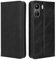 GOKEN Coque Folio Cuir Étui pour Xiaomi Redmi 13C / Poco C65, Antichoc Portefeuille Housse vec Fentes pour Cartes, PU/TPU Bumper Protection Case Cover Fermeture Magnétique (Noir)