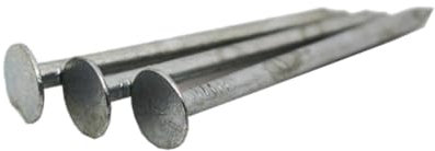 Galvanised Clout Nails Extra Large Head - 13mm Length (Pack of 190)