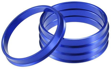 A ABSOPRO 4 Anillos Centradores De Buje Azul Para Coche Aleación Aluminio