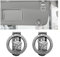 CGEAMDY 2 Stück St. Christopherus Schutzengel Sonnenblende Clip, Auto Heiliger Christopherus Visier Clip, St. Christopherus Abzeichen Auto Sonnenblende Clip(Silber)