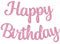 TONIFUL Pink Happy Birthday Banner KENO DIY 10Füße, Pre-Strung-Glitter Happy Birthday Zeichen, Happy Birthday Girlande, Happy Birthday Hintergrund, Happy Birthday Dekorationen für Frauen