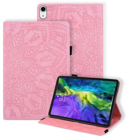 Vaitasy Funda iPad 10th Generation 2022 iPad 10.9 Pulgadas Carcasa Multiángulo Soporte Cover con Auto Sueño/Estela para iPad 10 Generation iPad 10.9 - Mandala Rosa