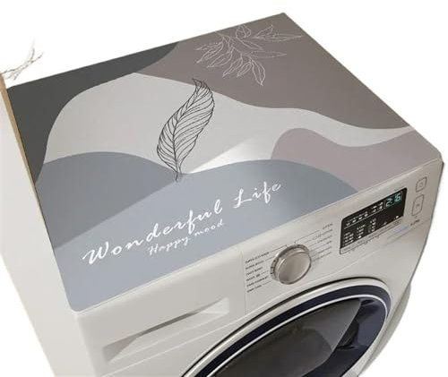 Copertura Lavatrice per Esterno Copri lavatrice Tappetino antipolvere in PVC stampato Tappetino protettivo for tavolo da microonde for frigorifero Tappetini assorbenti for scarico a pavimento ( Color