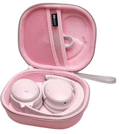 DR·AMIU Hard Case for Bose QuietComfort Ultra/Bose QuietComfort/Q45/Q35 Wireless Noise Cancelling Headphones, Soundcore H30i Wireless On-Ear Headphones Pink