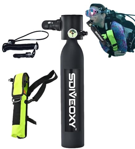 Gupcaqosjw Scuba Diving Tank Equipment Tauchflasche Sauerstoffflasche Taucherflasche 0,5L 3000Psi Atemschutzgerät Sauerstofftank Scuba Diving Tank Tauchflasche Zum Sporttauchen