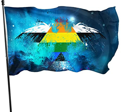 Eagle Straight Ally-Flagge, 3 x 5 Fuß, lebendige Farbe und UV-beständig, Wandflaggen, Banner für den Innen- und Außenbereich